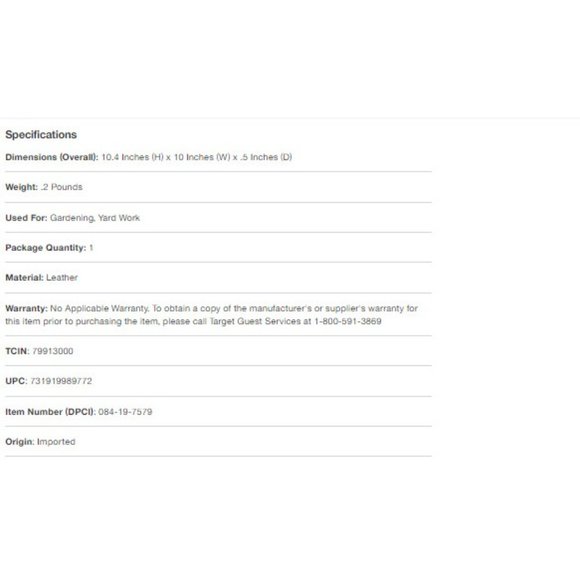 True Grip Brown Leather Suede Cowhide with Mesh Back Work Gloves Size Large - Picture 4 of 5